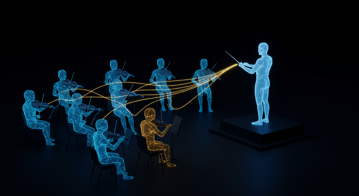 L'orchestration d'agents IA : pourquoi 2026 est l'année où les assistants deviennent des chefs d'orchestre