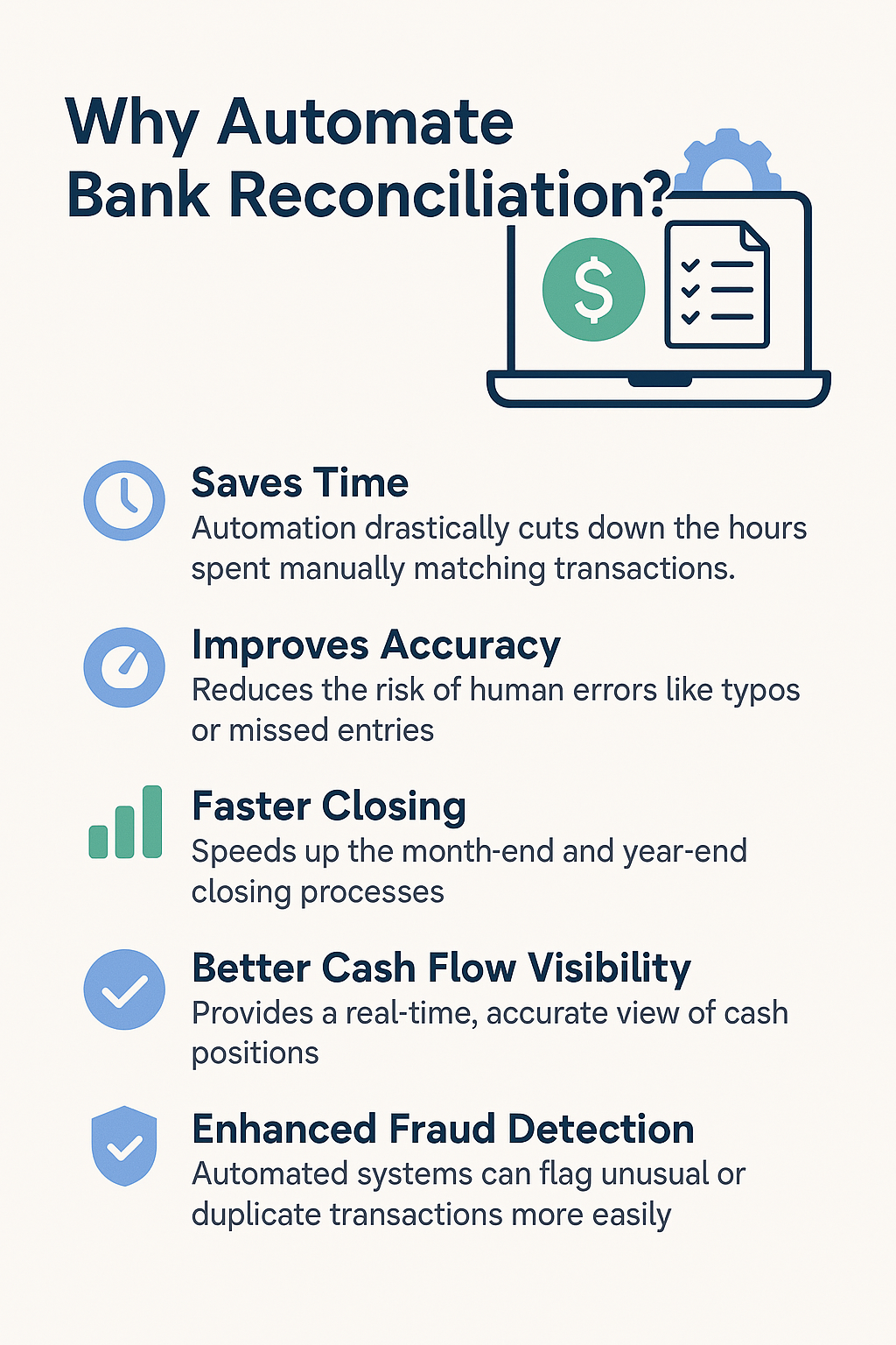 The Top 5 Benefits of Automated Bank Reconciliation