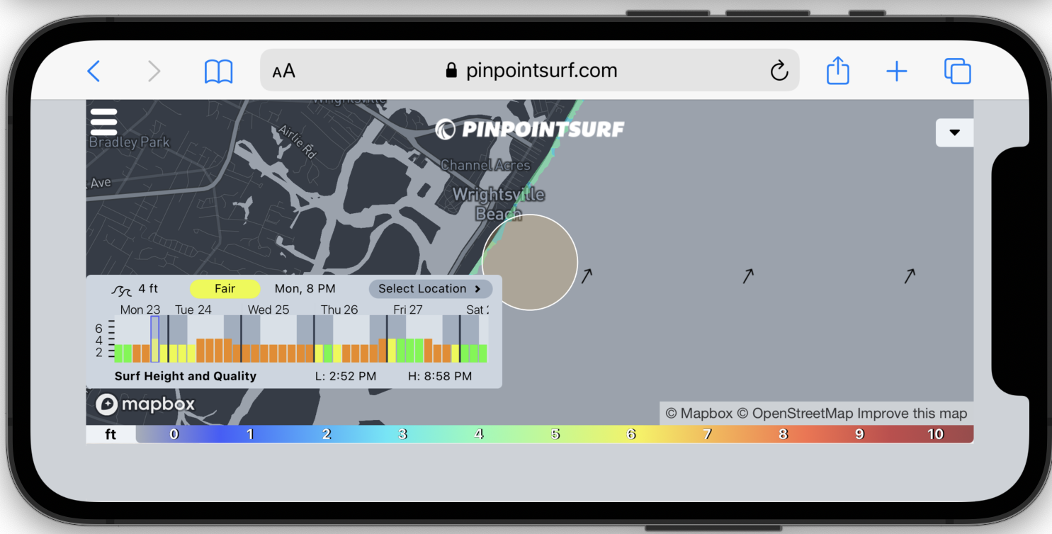 pinpointsurf landscape view