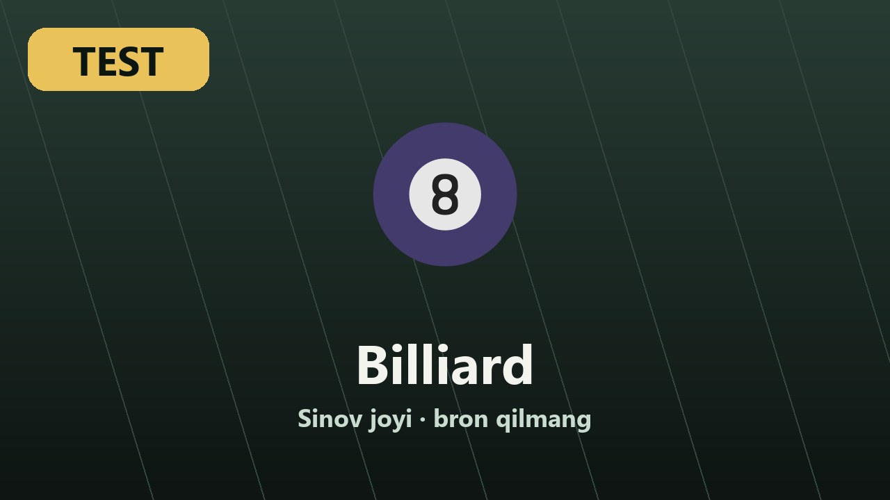 TEST · Billiard