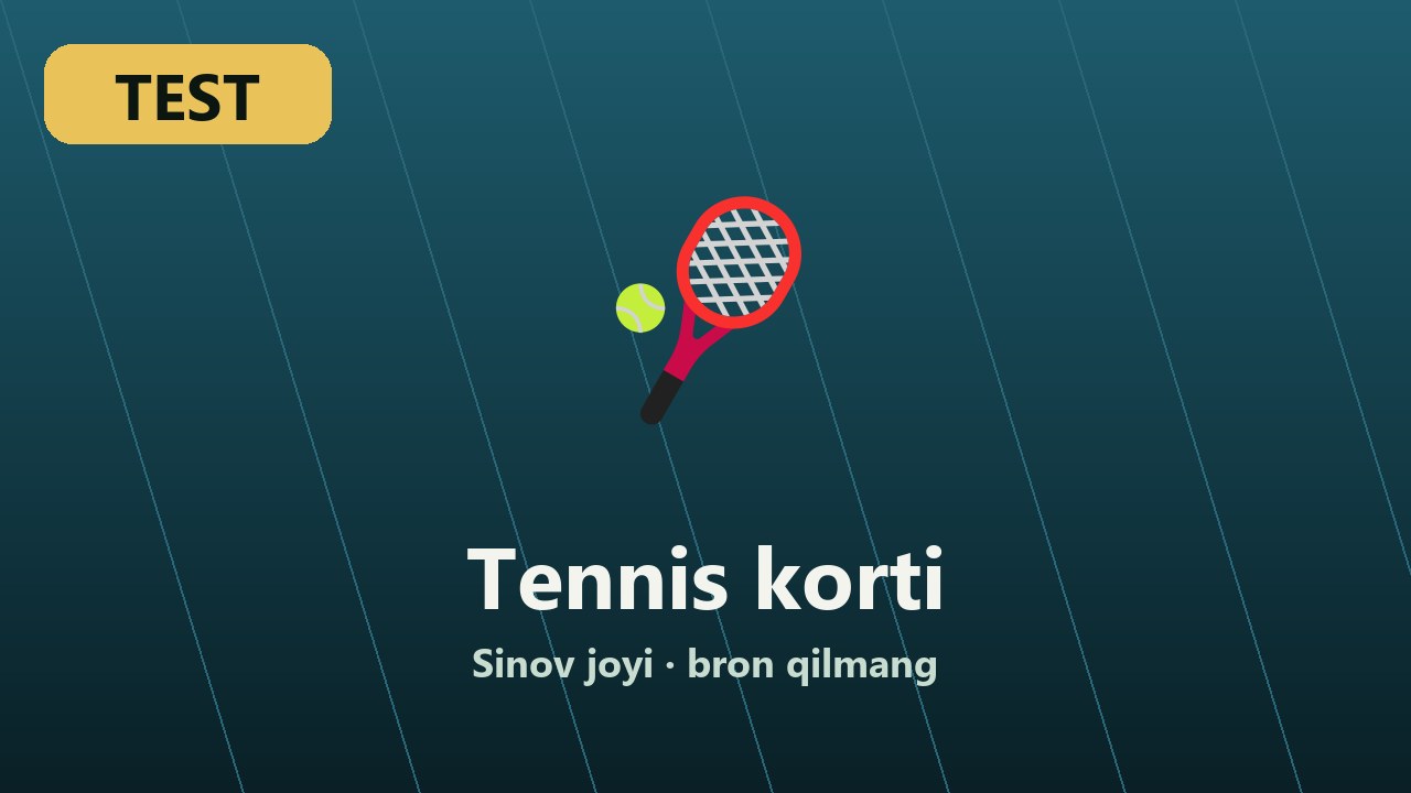 TEST · Tennis korti