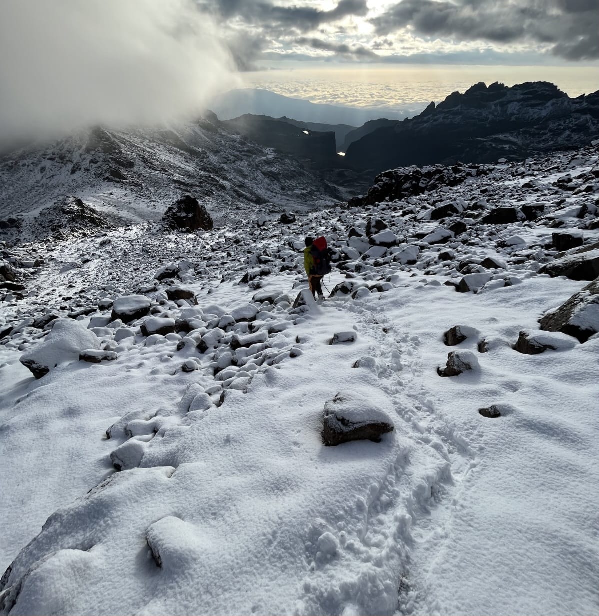 Equator's Crown: Where Sky Meets Snow in Africa