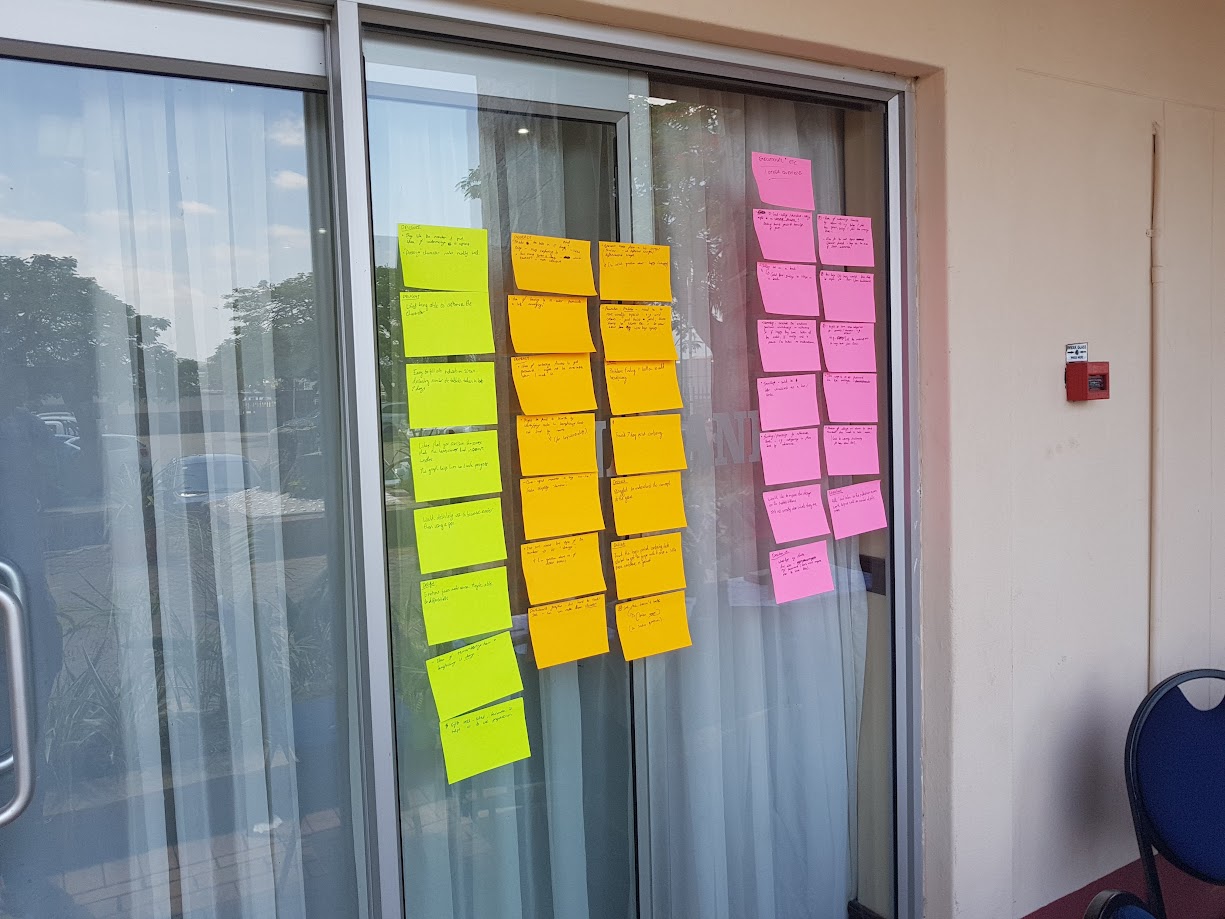 Children in Swaziland participating in a co-creation design workshop for the health app.