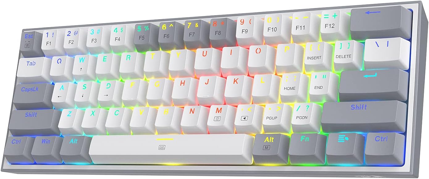 Teclado Mecanico Fizz Pro Inalambrico RGB (White / Grey)