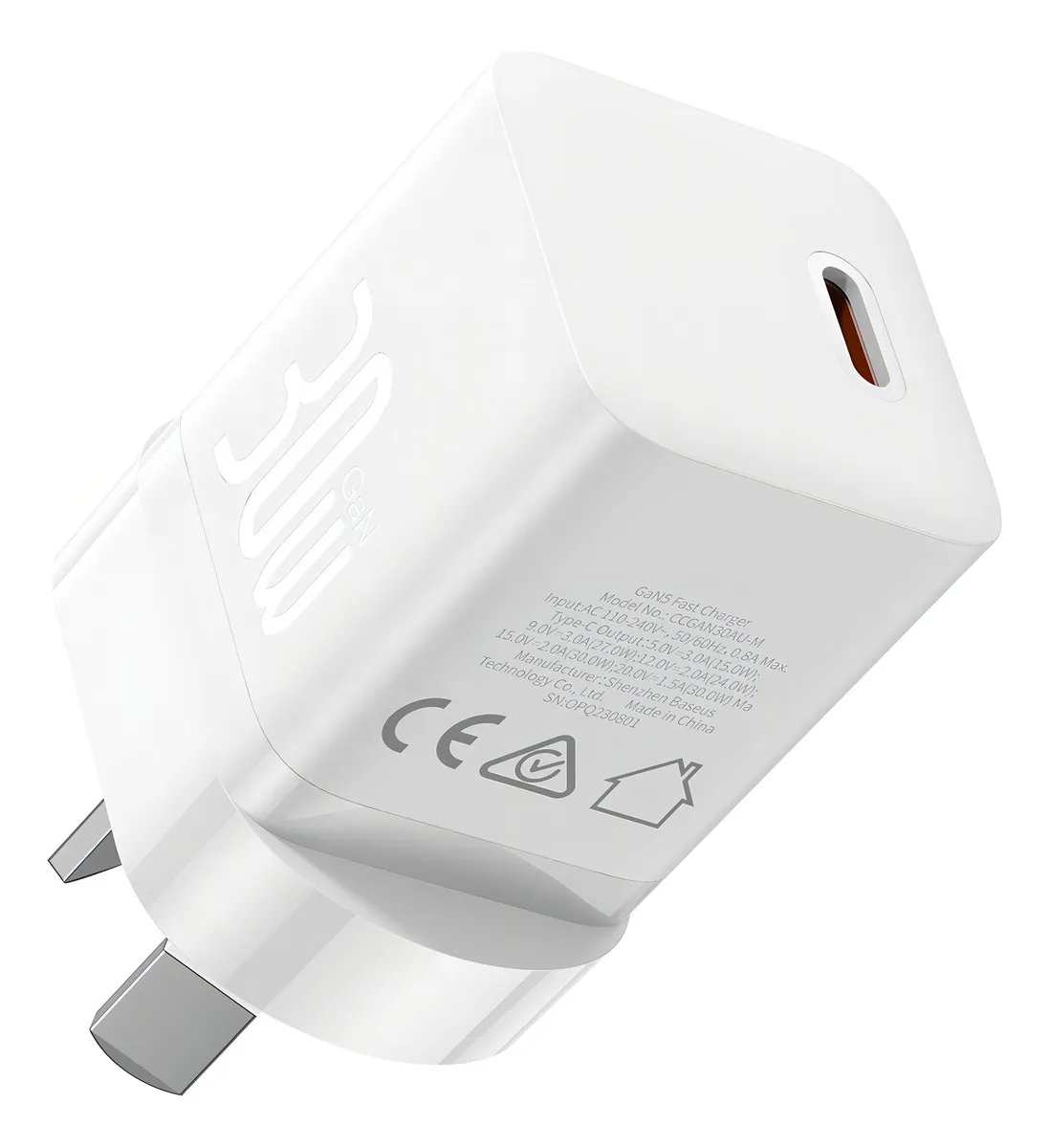 Cargador 30W - Carga Rapida - Tipo C