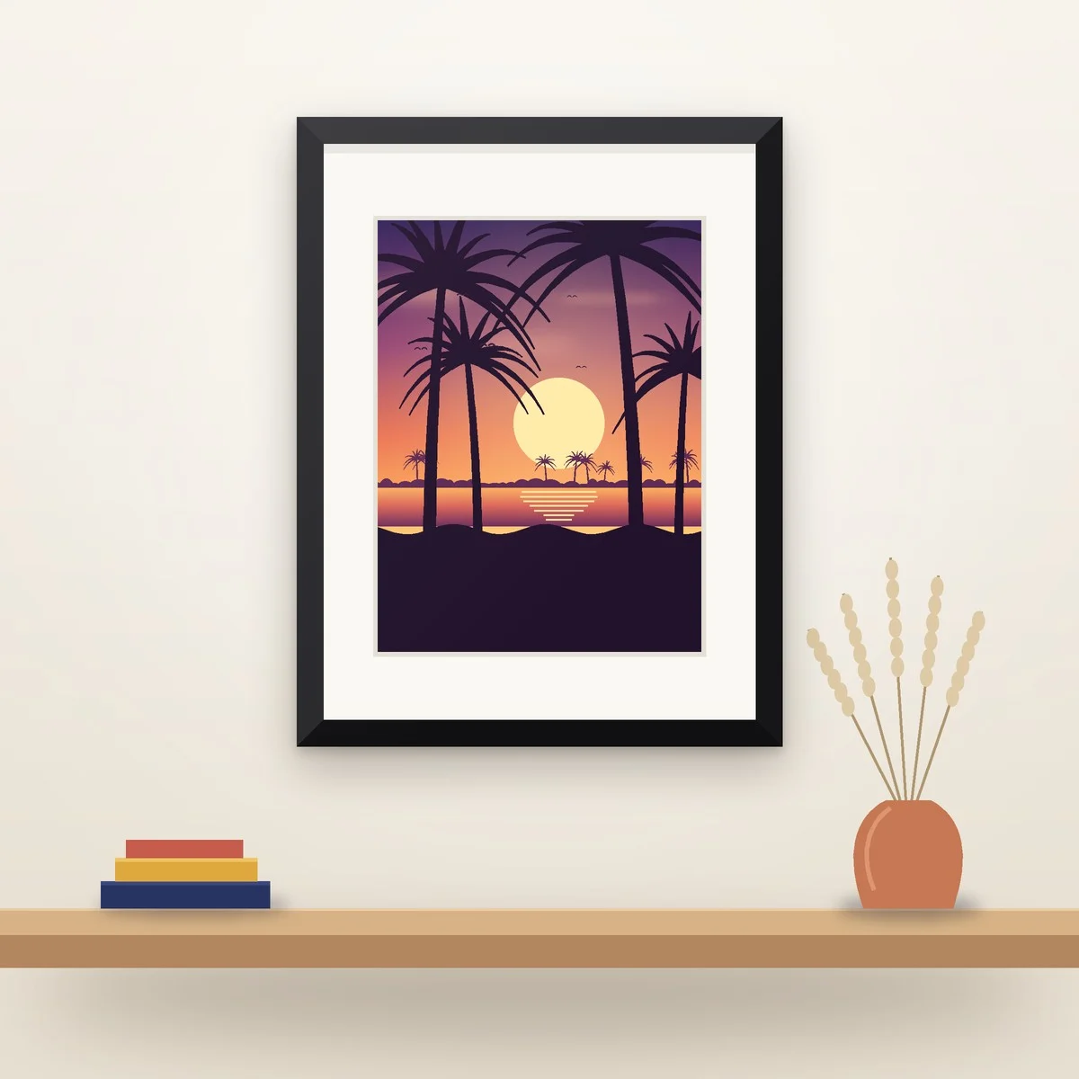 Cuadro decorativo Morichal · 30 × 40 cm