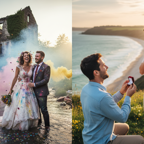 הצעות נישואין וצילומי טראש