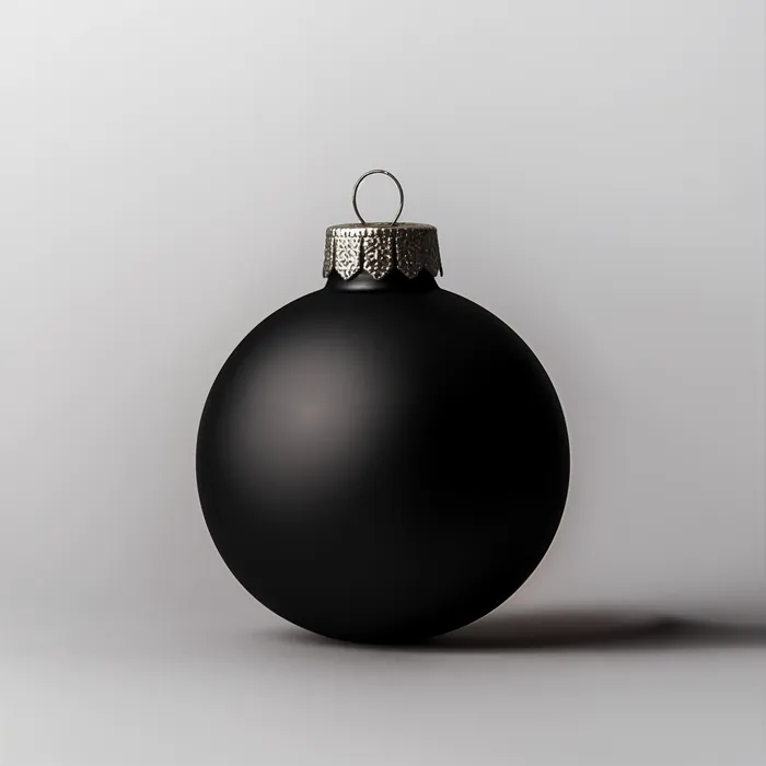 Black Christmas bauble