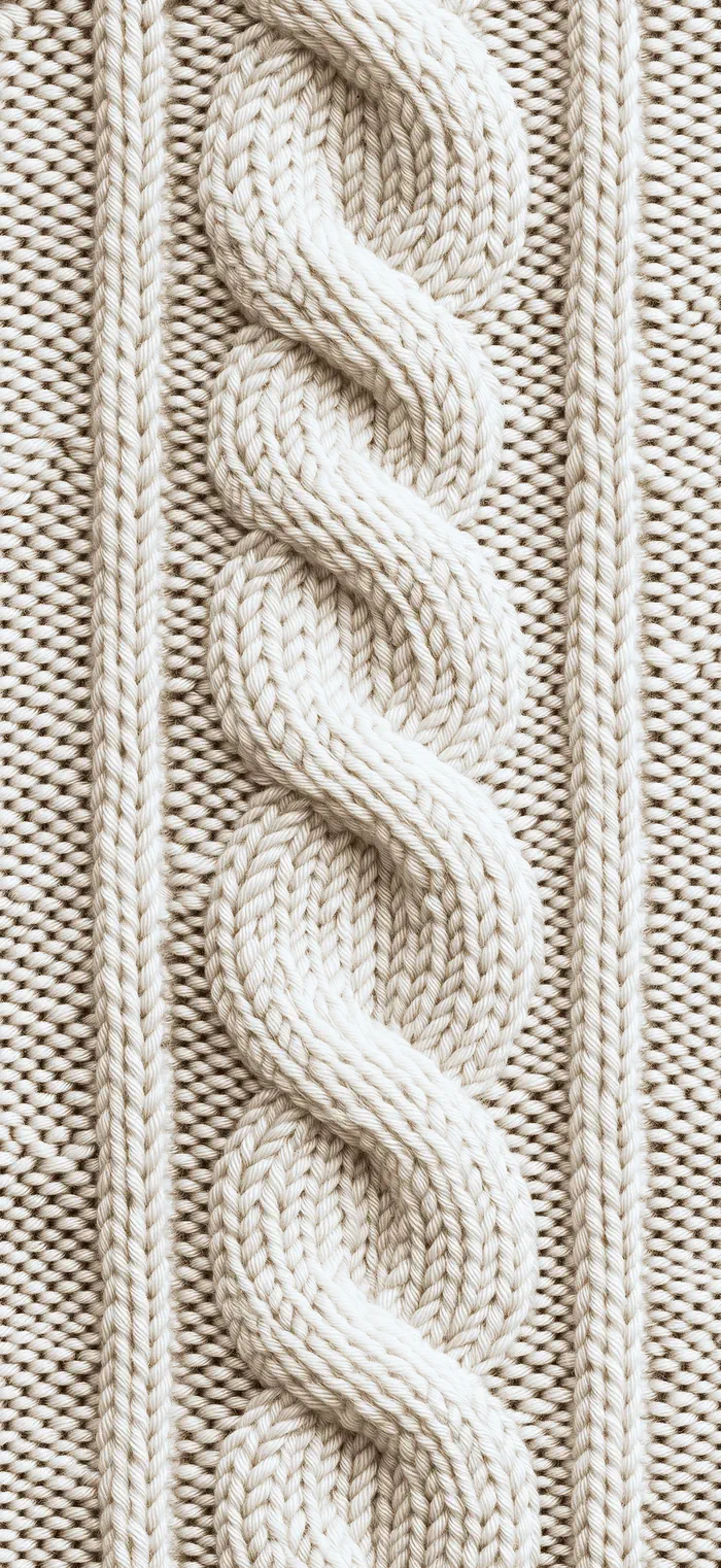 Close-up of a knitted fabric