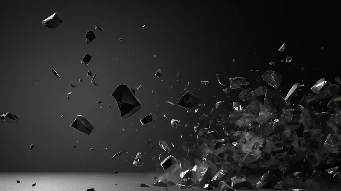 Black rock explosion
