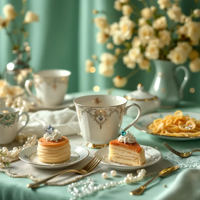Table set for a tea party