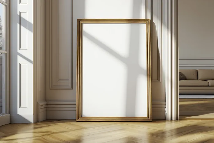 Large gold-framed picture