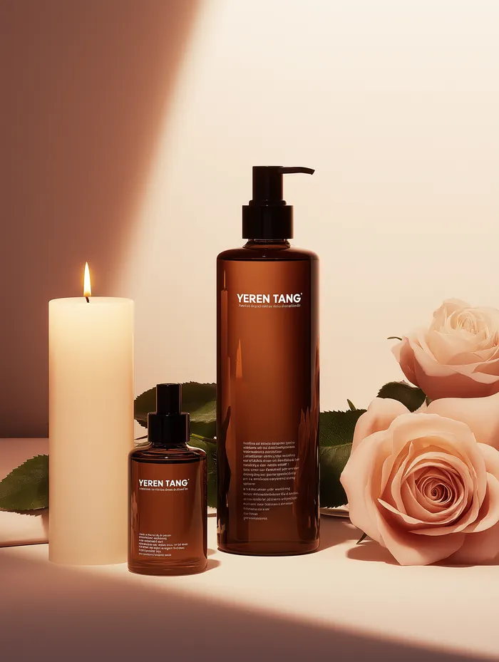Collection of skincare products