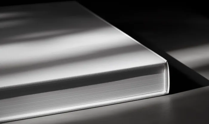 White hardcover book