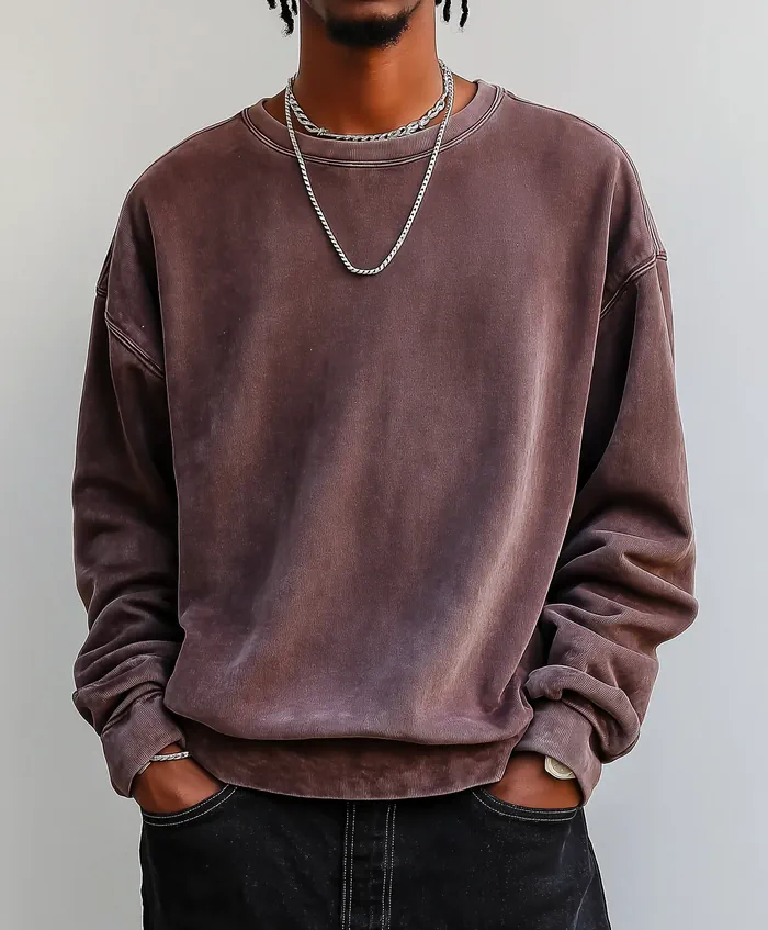 Young black man wearing a sweatshirt