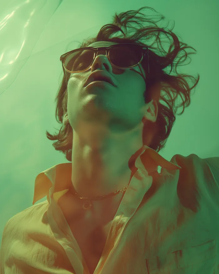 A man wearing sunglasses