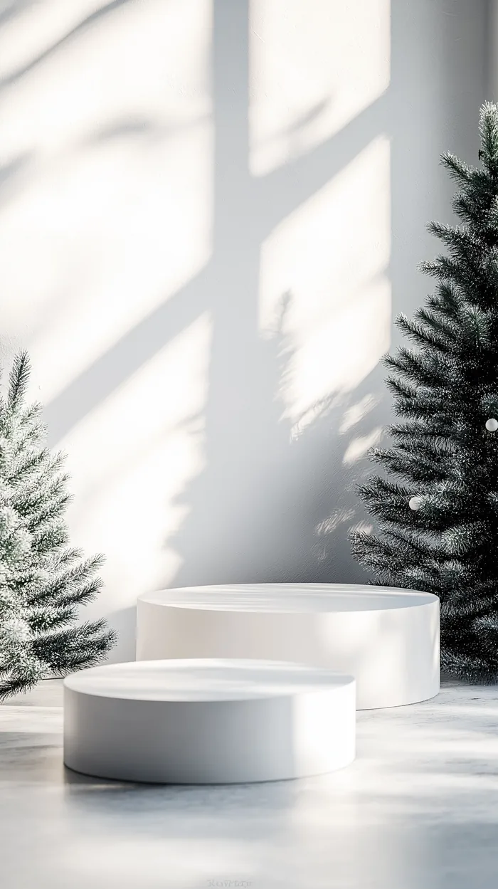 Christmas pedestal