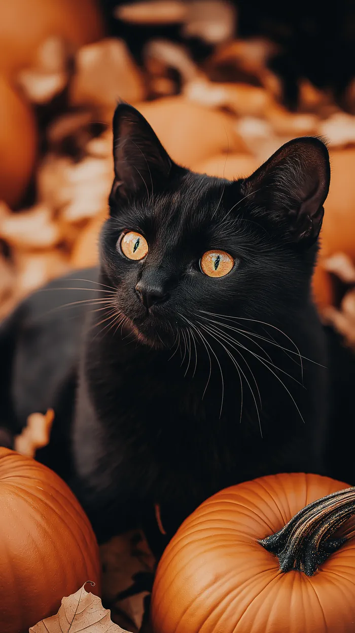 Cat and Pumpkin
