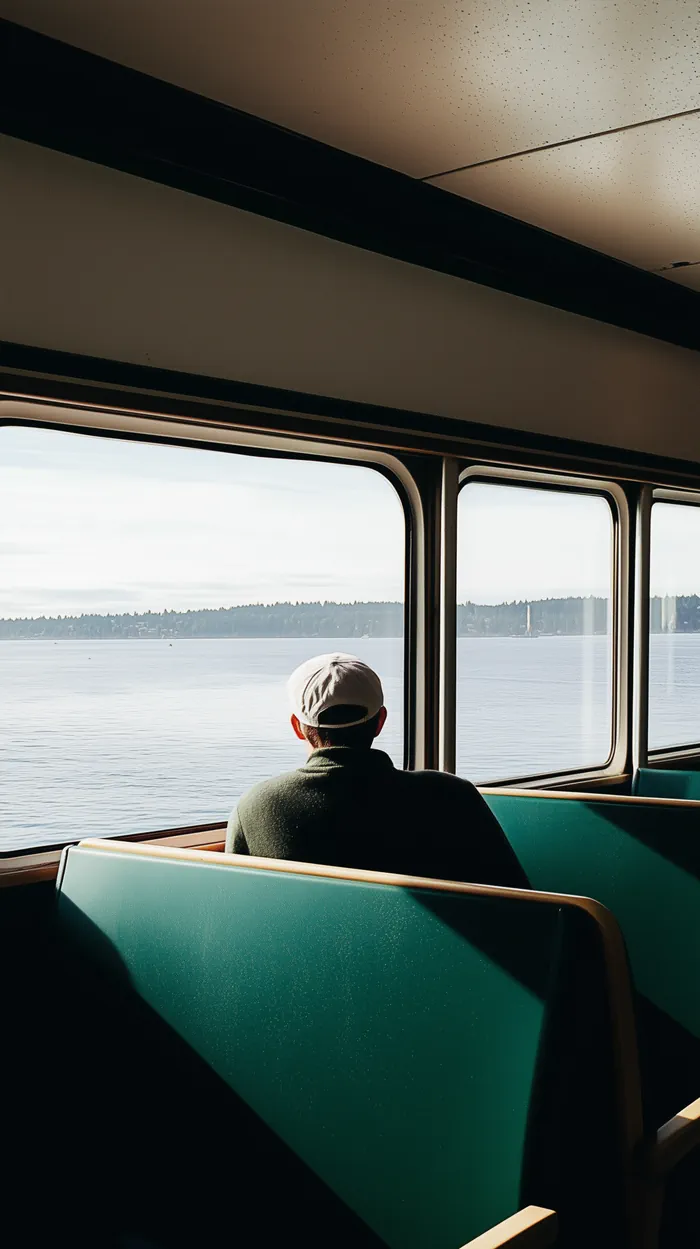 Man sitting on a boat