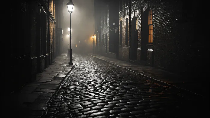 London street at night