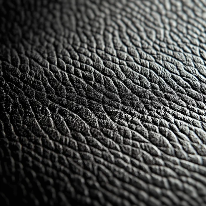 Black cow leather