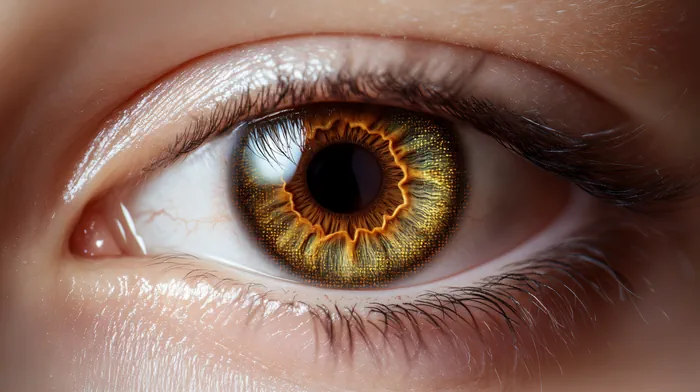 Close-up of a person’s eye