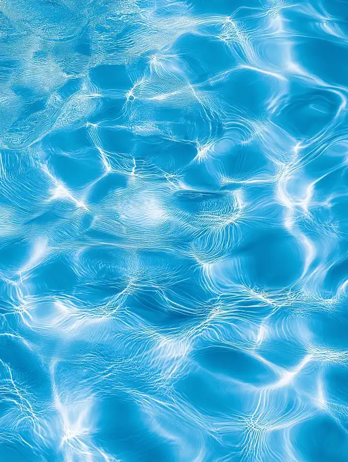 Vibrant turquoise water