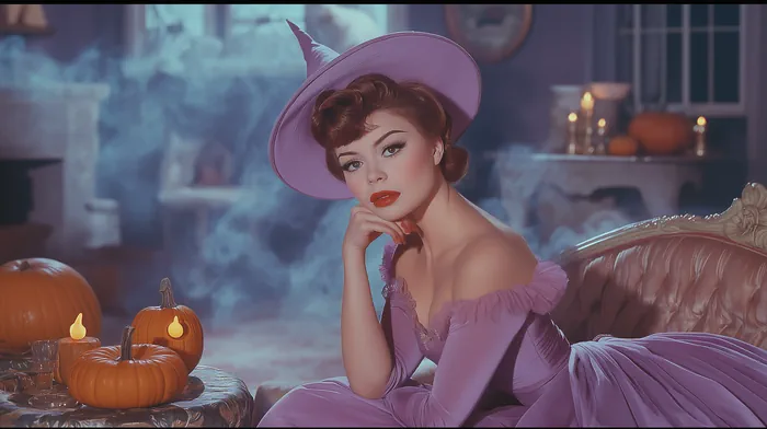 Old witch-themed movie vibe