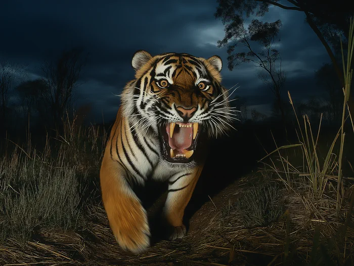 Tigre snarling