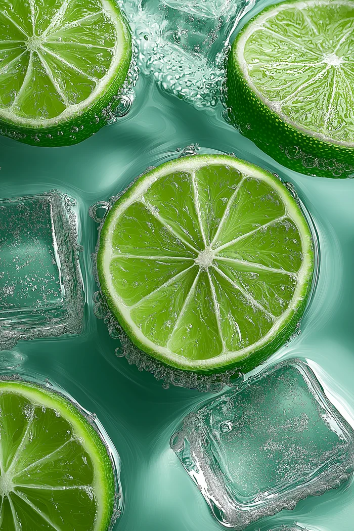 Lime and ice