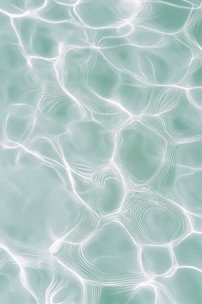 Green toned surface water