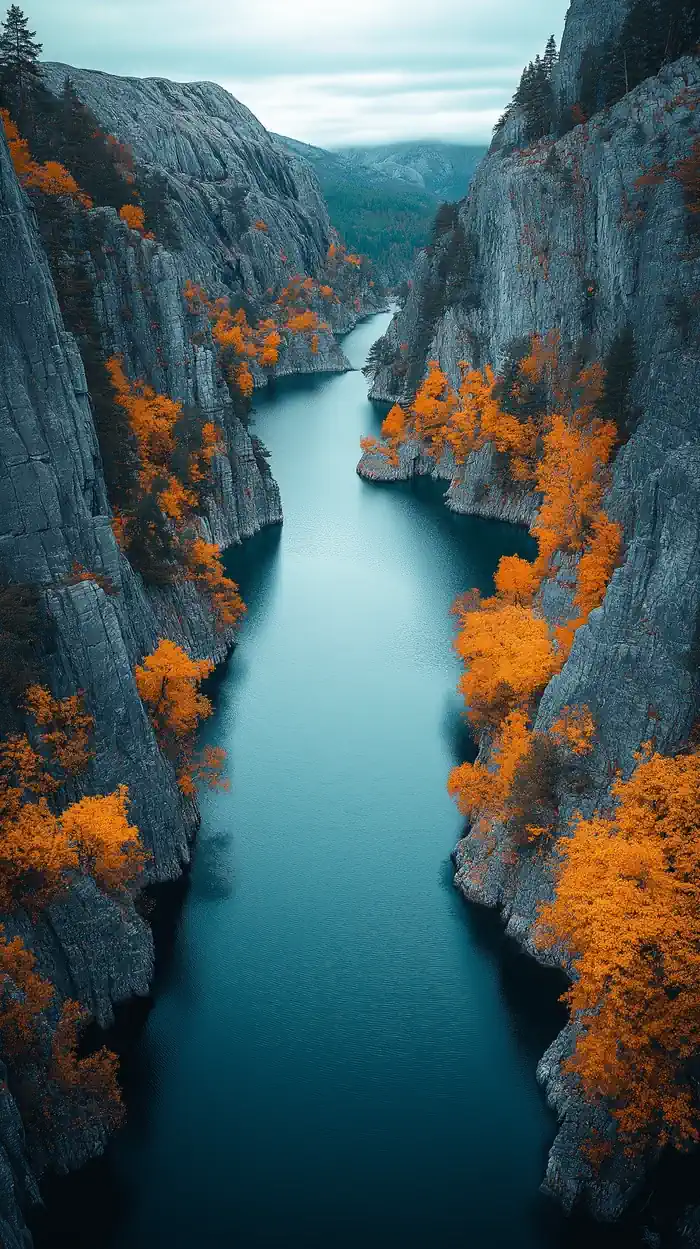 River winding through a rocky canyon