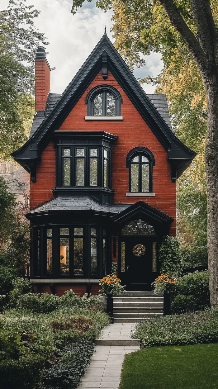 Red brick house