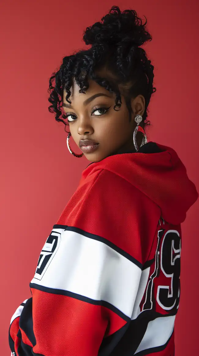 Black woman with modern streetwear style 3