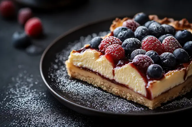 Slice of berry cheesecake 2