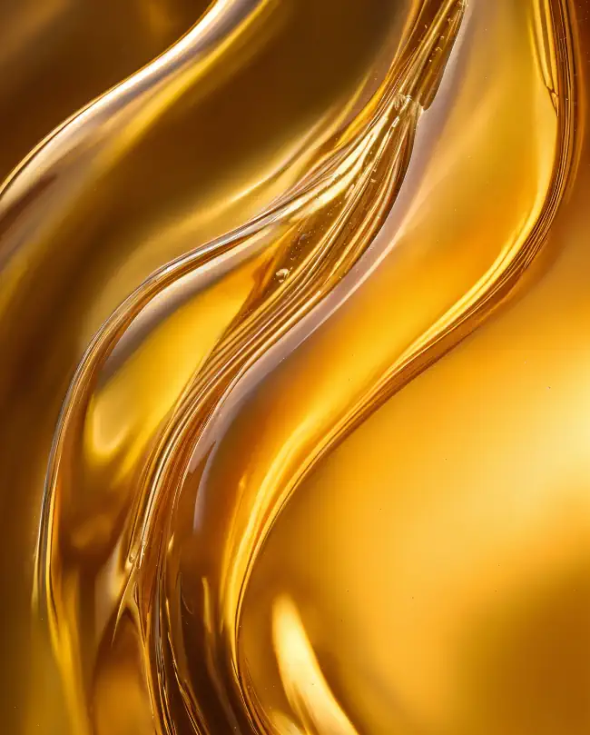 Golden fluid-like substance