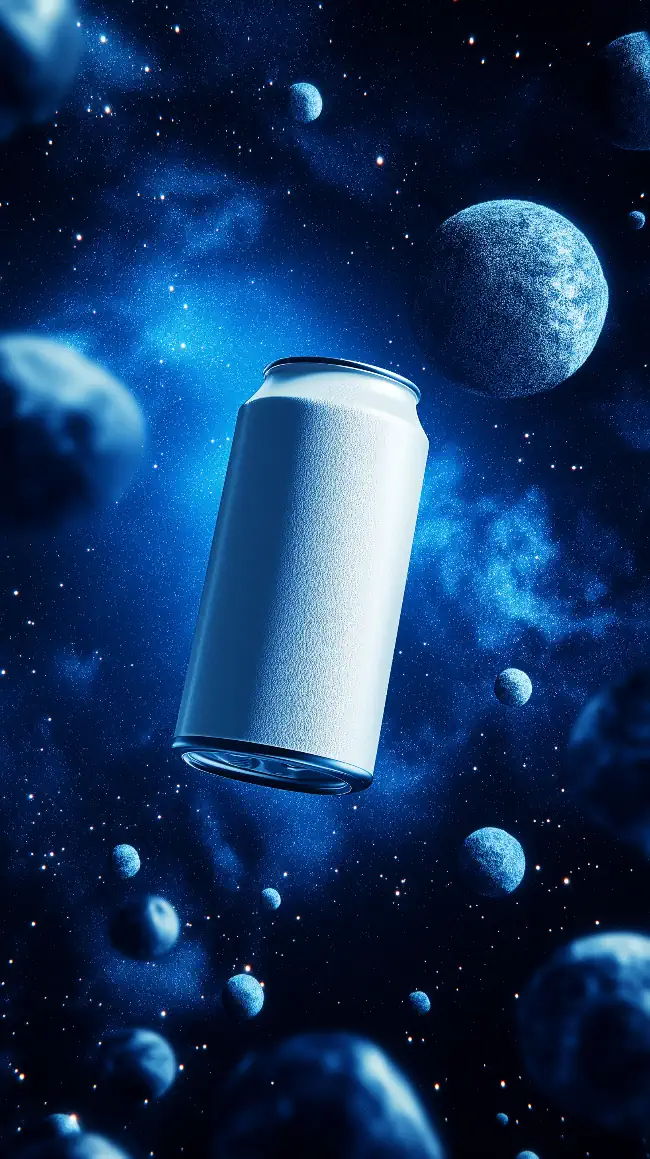 Can floats in space