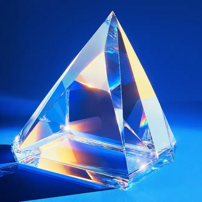 Irridescent crystal