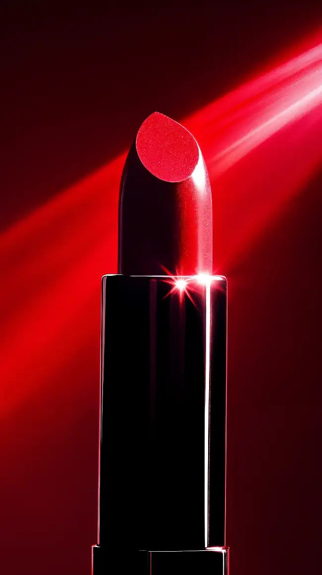 Red lipstick and ray of light 3