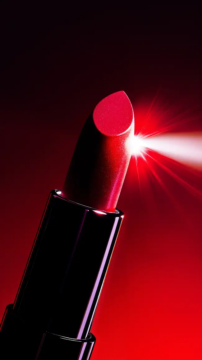 Red lipstick and ray of light 4