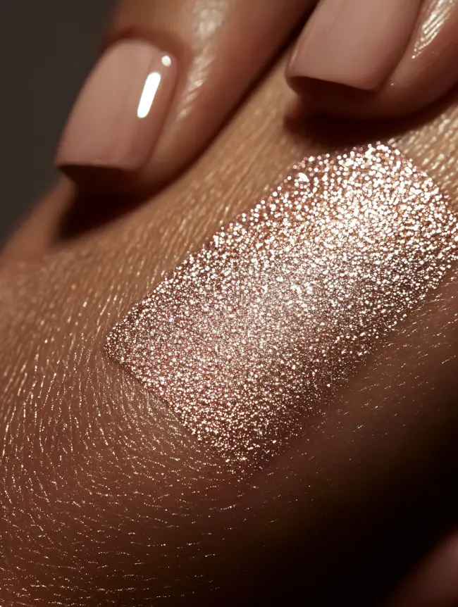 Swatch of shimmering