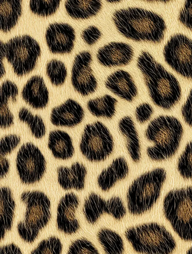 Leopard fur