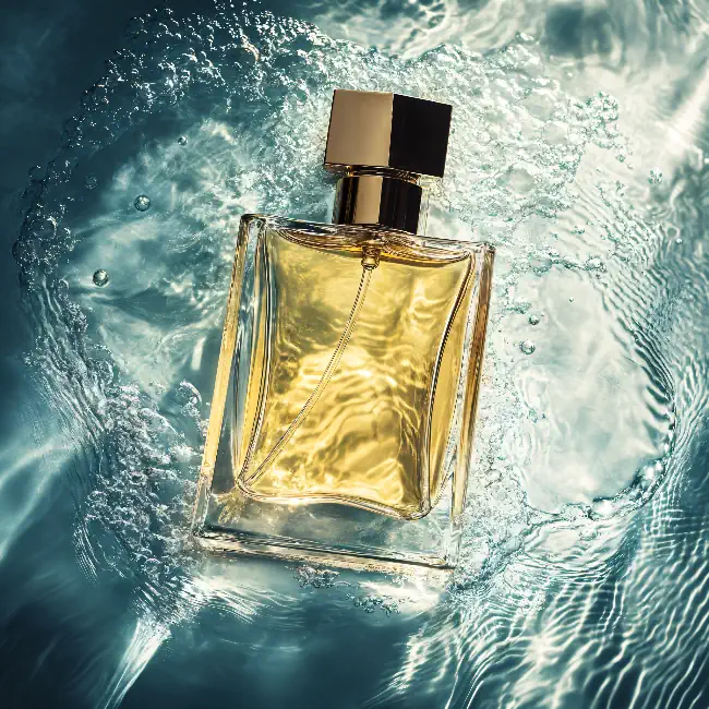 A luxurious perfume bottle