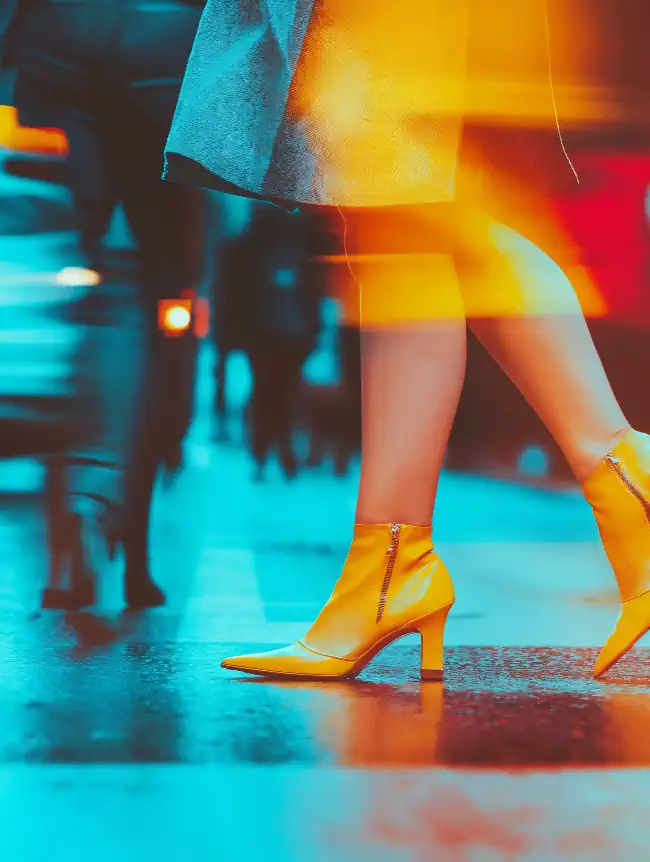 Person's legs and feet