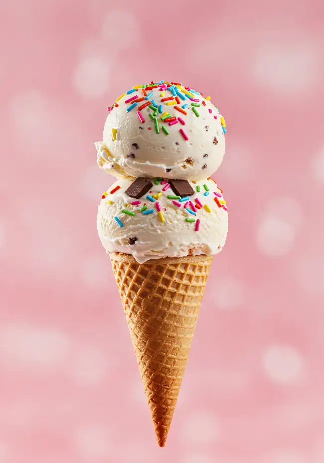 double-scoop ice cream