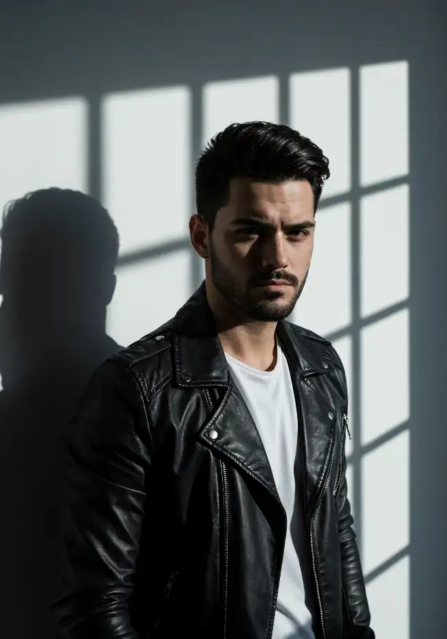 man with a strong intense gaze 2