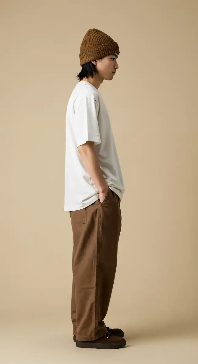 Young man standing against a neutral backdrop 2