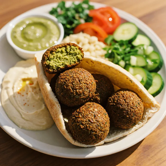 Plate of falafel