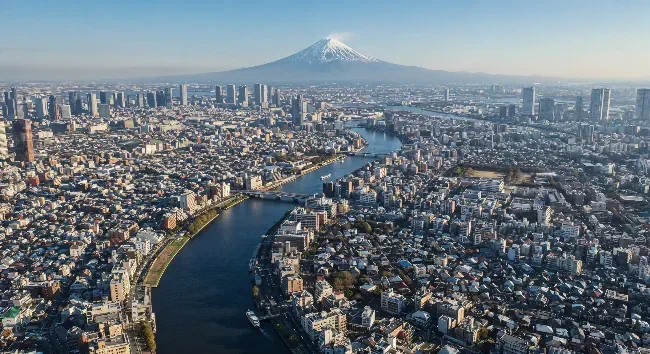 Tokyo Skyline Fuji View