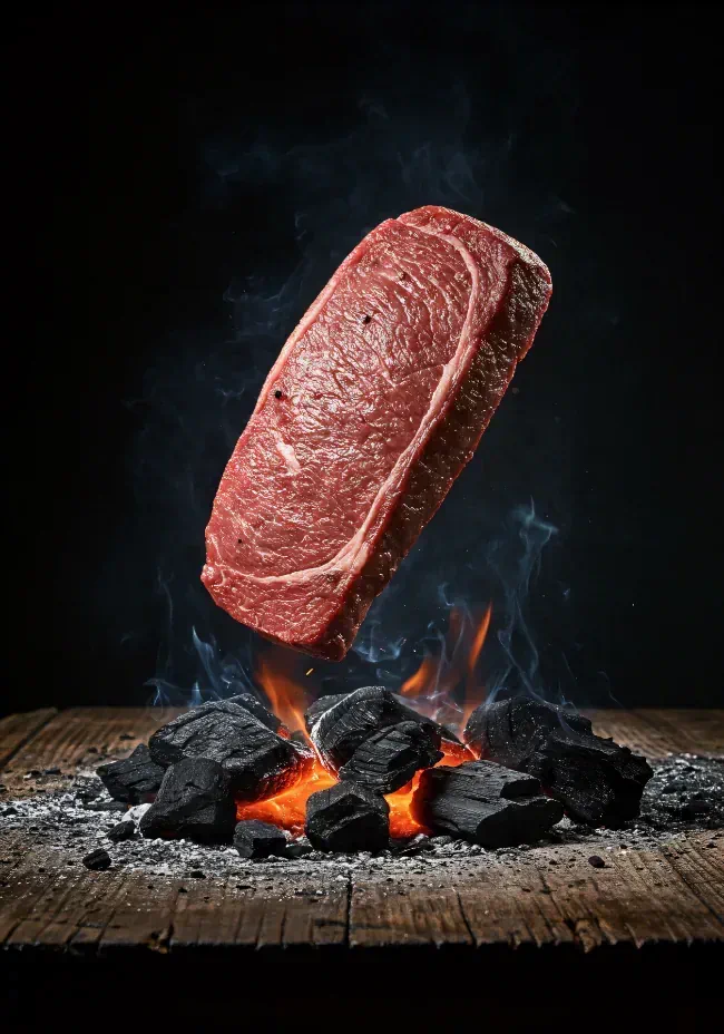 Steak Fire Charcoal Glow